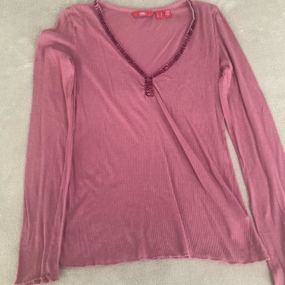 Esprit long sleeves V neck top - Picture 3 of 14